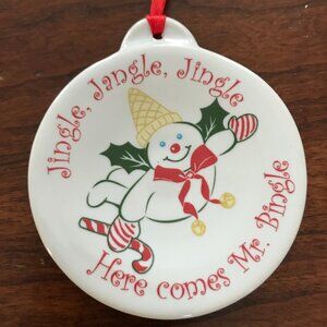 2015 NEW Mr. Bingle Fiesta ceramic Christmas ornament Snowman Dillard's